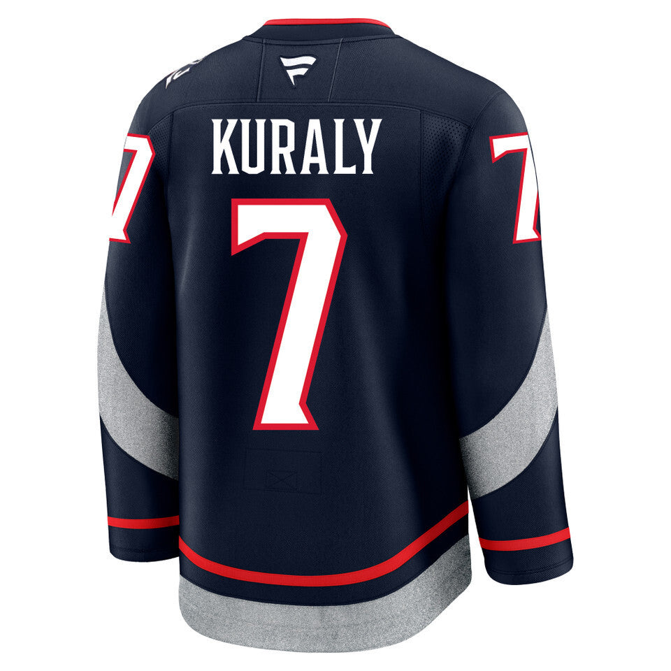 Columbus Blue Jackets #7 Sean Kuraly 2025 Stadium Series Style 2