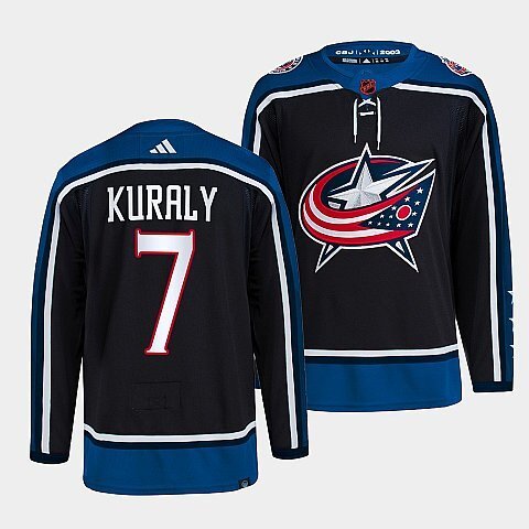 Columbus Blue Jackets #7 sean-kuraly-navy-2022reverse-retro-2.0-authentic-primegreen-jersey