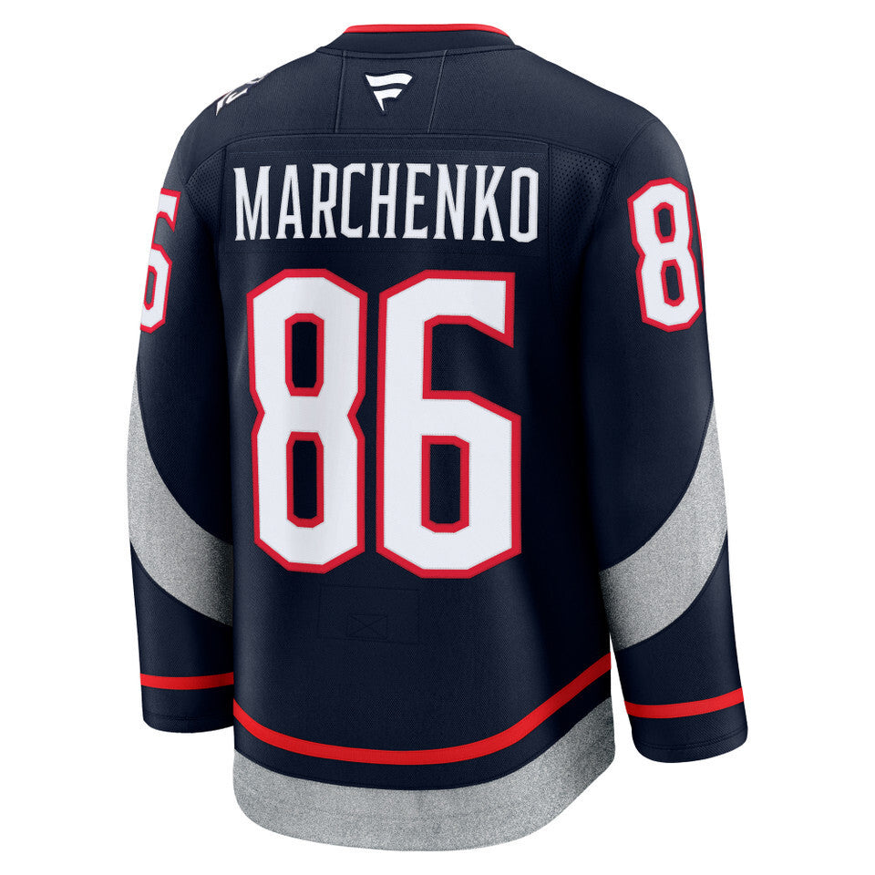Columbus Blue Jackets #86 Kirill Marchenko 2025 Stadium Series Style 1