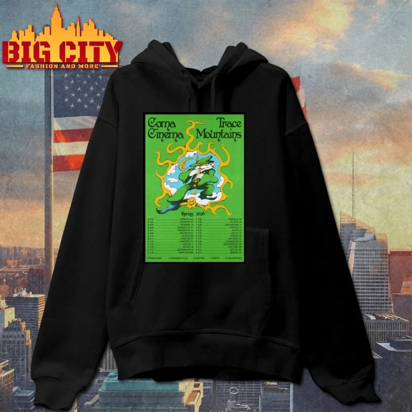 Coma Cinema And Trace Mountains Spring Tour 26 Poster shirt