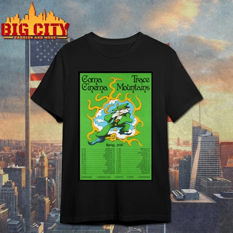 Coma Cinema And Trace Mountains Spring Tour 26 Poster shirt