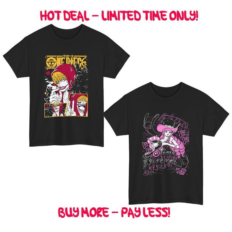 Combo Perona Corazon Anime Unisex T-Shirt Tee ALL SIZES Hoodie, Sweatshirt | WearSparks.com