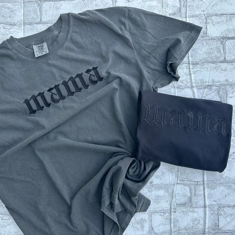 Comfort Colors - Mama Embroidered T-shirt Hoodie, Sweatshirt | WearSparks.com