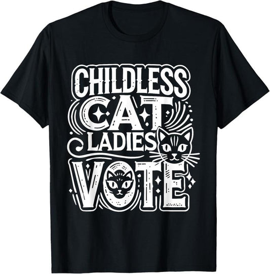 Comfort Colors Childless Cat Ladies Vote Shirt, Feminist T-Shirt Hoodie, Sweatshirt | WearSparks.com