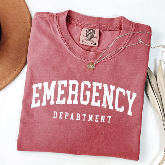 Comfort Colors Emergency Department Nurse Shirt, ER Nurse Shirt, Emergency Medicine Nurse, Nursing Gifts Hoodie, Sweatshirt