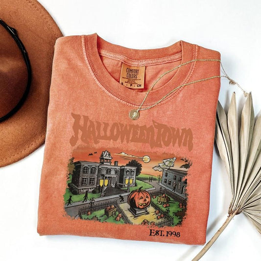 Comfort Colors Halloweentown Est 1998 Shirt, Halloweentown University, Retro Halloweentown Shirt, Cute Fall Shirt,...