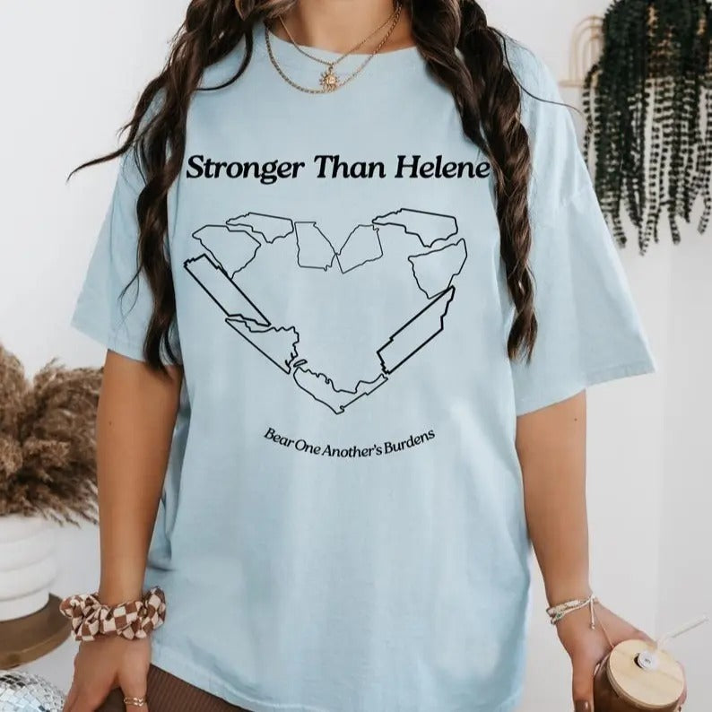 Comfort Colors Hurricane Helene Shirt, Disaster Relief Shirt, Hurricane Relief Western NC Florida Strong Helene 2024 Tee...