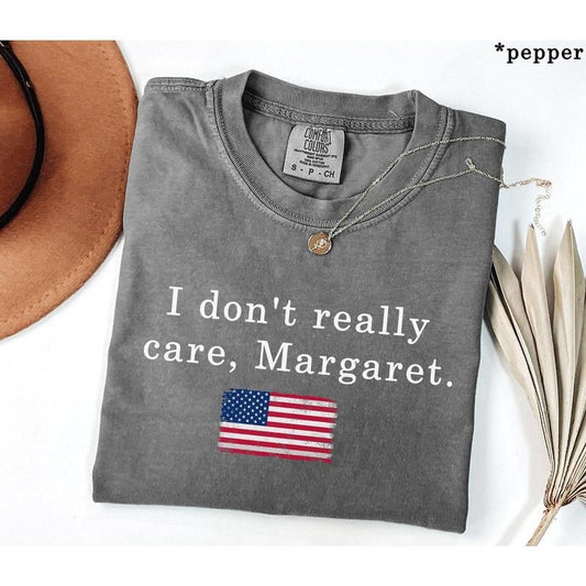 Comfort Colors I Don't Really Care Margaret-Vance Shirt, Funny Minimalist JD Vance Shirt, Shirt, Republican Trum Support...