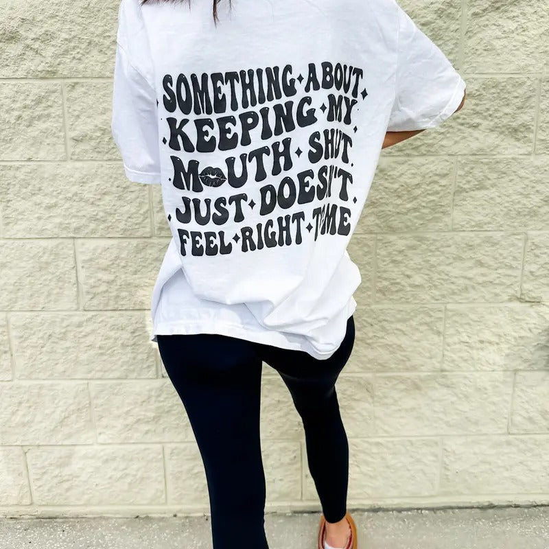 Comfort Colors Keeping My Mouth Shut Graphic Tee Hoodie, Sweatshirt | WearSparks.com
