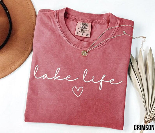 Comfort Colors Lake Life T-shirt, On The Lake Tee, Travel Lover Outfit, Gift For Adventurer, Family Travel Apparel,...
