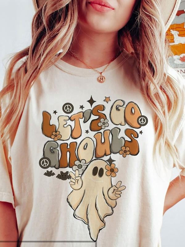 Comfort Colors Lets Go Ghouls Halloween Shirt Hoodie, Sweatshirt | WearSparks.com