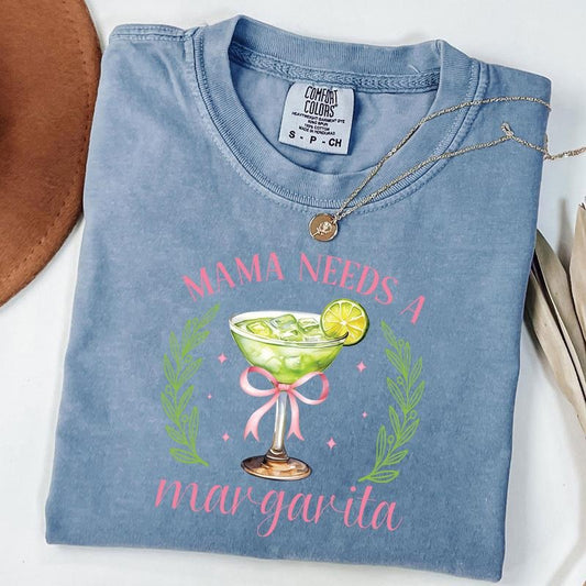 Comfort Colors Mama Needs a Margarita Shirt, Funny Tequila Shirt, Tequila Lover Gift, Drinking Tee, Margarita T-shirt...