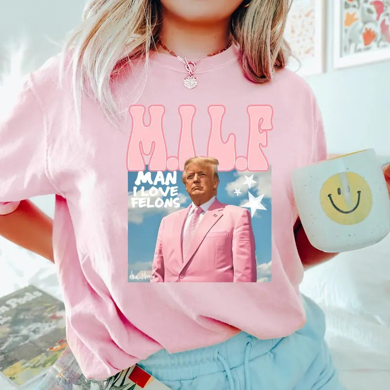 Comfort Colors Man I Love Felons Trump Shirt, Funny Trump Shirt, Republican Tee, Trump 2024 Shirt, Political Shirt, Trump...