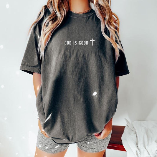 Comfort Colors Minimalist Shirt God is Good Trendy Christian T-Shirt Gift Faith Unisex T-shirt Faith Tee Church Group...