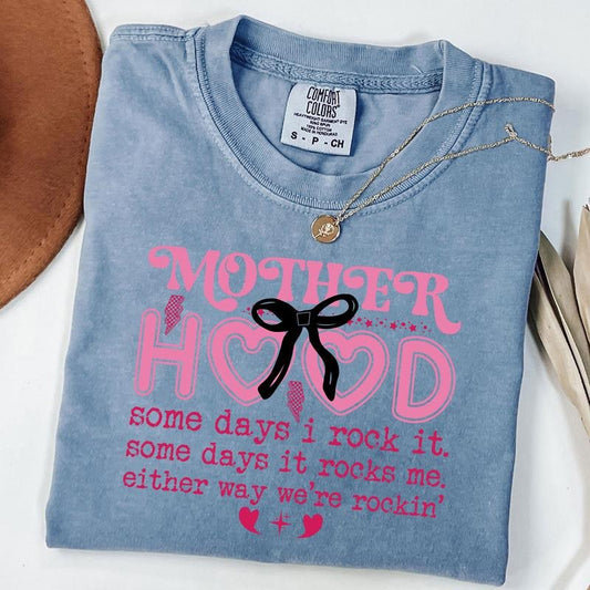 Comfort Colors Motherhood Shirt, Blessed Mom Shirt, Mama Tshirt, Mom Life Tee, Mother's Day Gift Hoodie, Sweatshirt