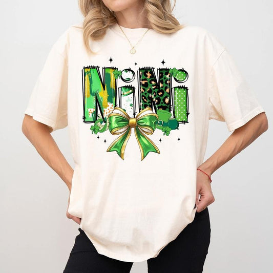 Comfort Colors Nini Patrick's Day Shirt, St Patrick's Day Mom Gift, Nini Coquette Shirt, New Mom Gift Hoodie, Sweatshirt