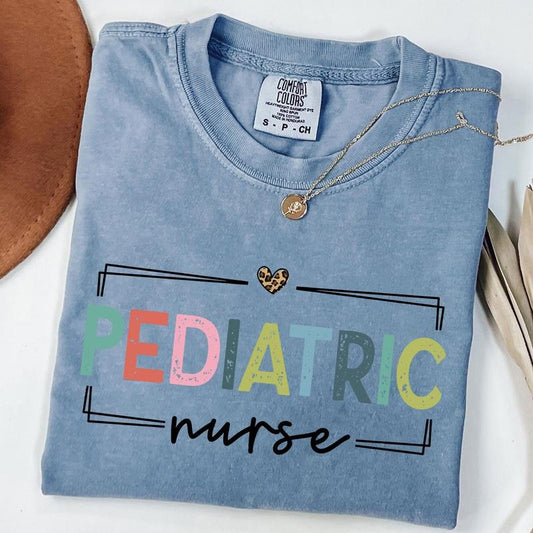 Comfort Colors Pediatric Nurse Shirt, Ped Nurse T-Shirt, PICU Crewneck, Pediatrics Nurse Appreciation Gift, PICU...