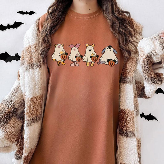 Comfort Colors Po.oh Ghost Halloween Shirt, Spooky Season Shirt, Halloween Shirt, Halloween Pumpkin Tee Hoodie, Sweatshirt