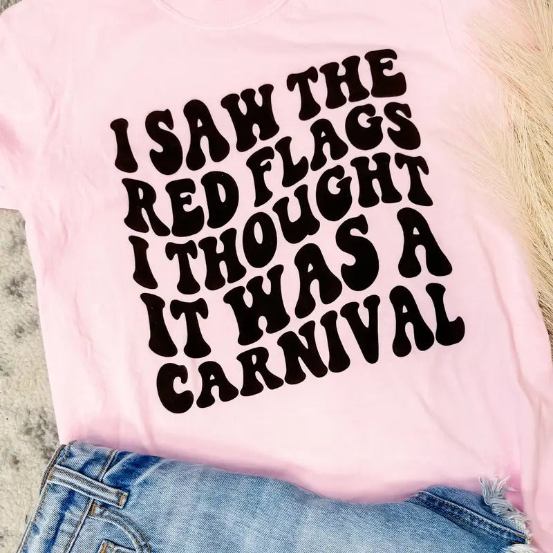 Comfort Colors Red Flags Graphic Tee Hoodie, Sweatshirt | WearSparks.com