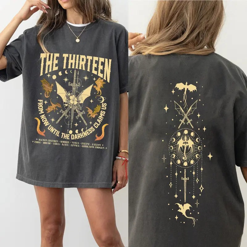 Comfort Colors The Thirteen Throne Of Glass 2 Sides Tshirt, From Now Until The Darkness Claims Us T Shirt, We Are The...