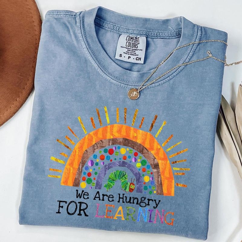 Comfort Colors We Are Hungry For Learning Shirt, Back To School Gift, 1st Day Of School, Funny Teacher Shirt, Unisex...