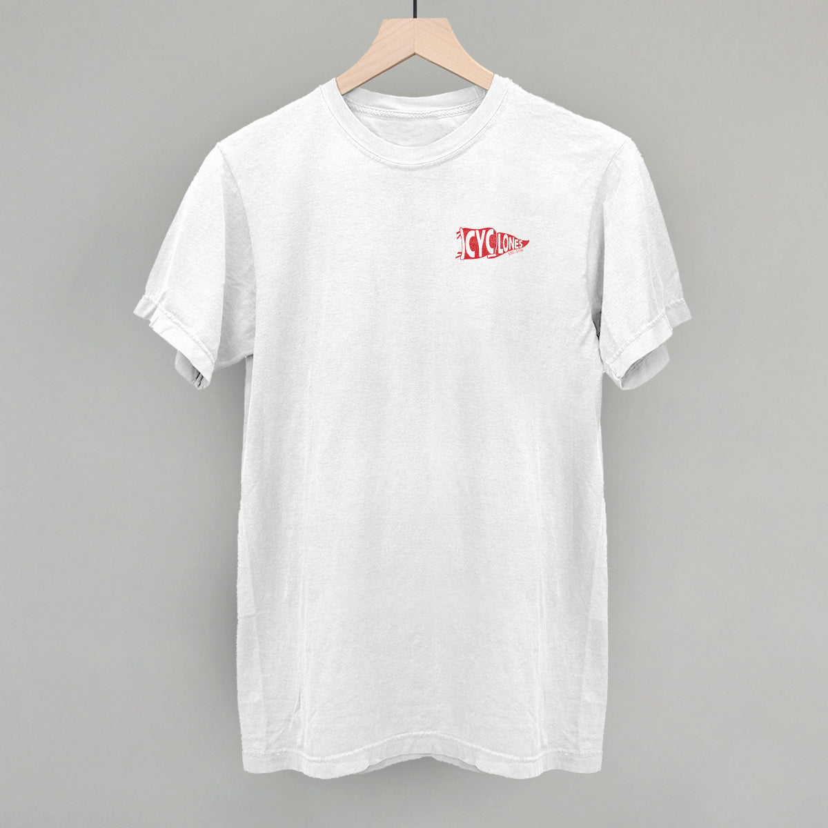 Cyclones Pennant Flag (Left Chest) T-Shirts, Hoodie, Sweatshirt | WearSparks.com (Image 3)