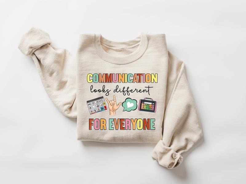 Communication Looks Different For Everyone Shirt, Speech Therapy, Autism Awareness Shirt, Sped Tee, Neurodiversity Gift,...