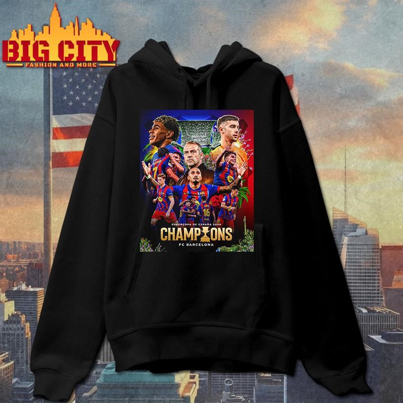 Congrats Barcelona Champions Supercopa De Espana 2026 Shirt
