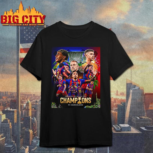 Congrats Barcelona Champions Supercopa De Espana 2026 Shirt