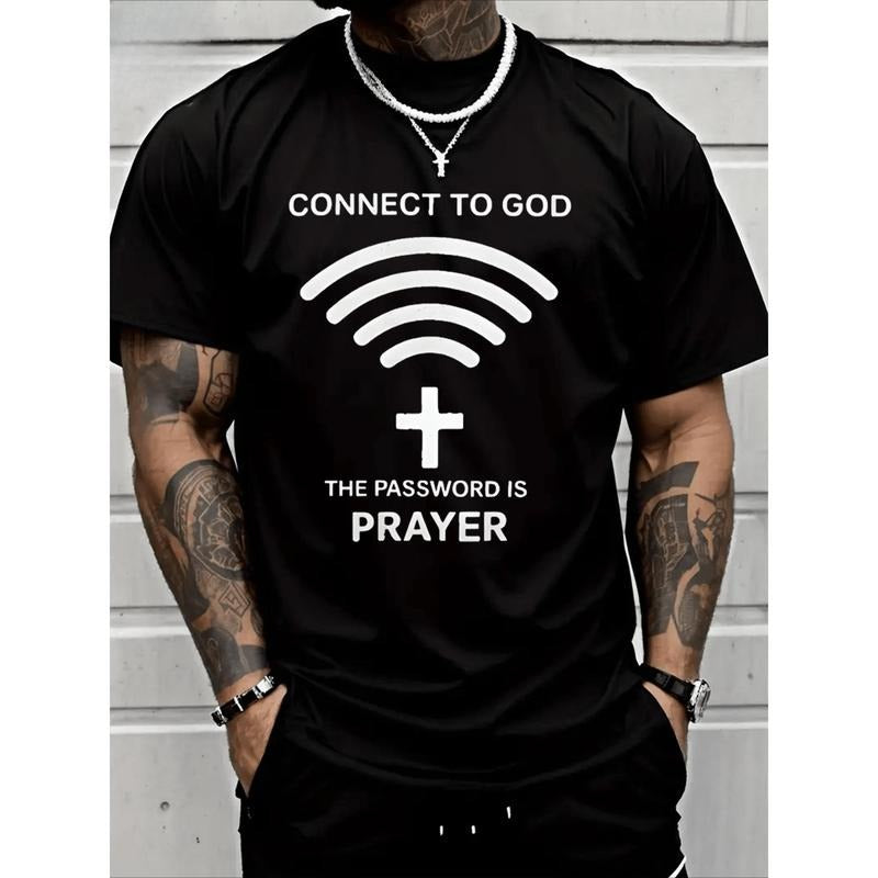 Connect To God The Password Ls PrayerT-Shirt Heavy Cotton T Shirt Made in USA Hoodie, Sweatshirt | WearSparks.com