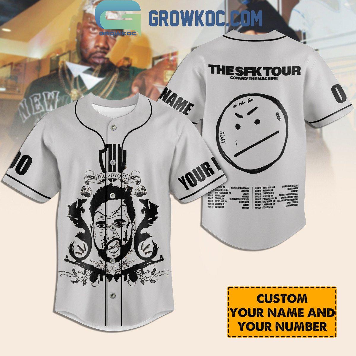 Conway The Machine Drumwork The SFK Tour Personalized Baseball Jersey