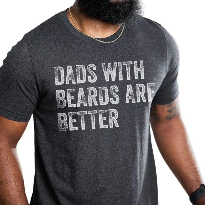 Coo Dad Shirt, Dads With Beards Are Better Shirt, Fathers Day Gift From Daughter Son, Funny Beard Dad Shirt, Classic...