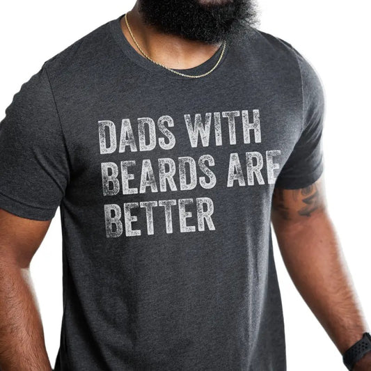 Coo Dad Shirt, Dads With Beards Are Better Shirt, Fathers Day Gift From Daughter Son, Funny Beard Dad Shirt, Classic...