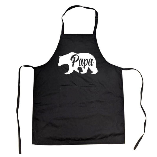 Cookout Apron Papa Bear Grilling Cooking Fathers Day Smock Funny Aprons Dad Joke Apron Funny Animal Cover Novelty Cooking...