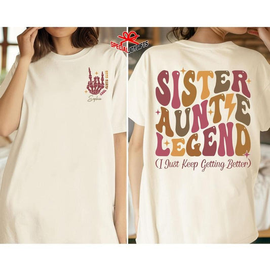 Cool Aunts Club Shirt, Sister Auntie Legend Tee, Auntie Shirt, Aunt to Be Gift, New Aunt Shirt, Mother's Day...