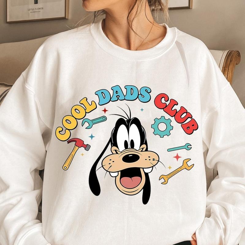 Cool Dad Club Tshirt Sweatshirt, Cool Dad Shirt, Fathers Day Shirt, Funny Dad Shirt, Cartoon Characters, Front and Back...