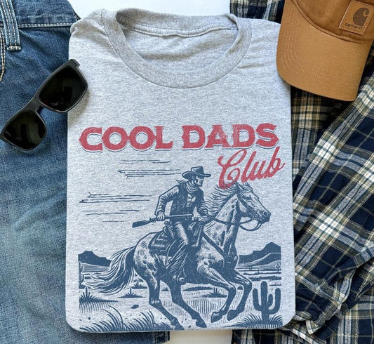 Cool Dads Club Shirt Cowboy T-shirt Funny Husband Shirt Gift For Him Father's Day Gift Daddy Shirt Dad To Be Gift ...