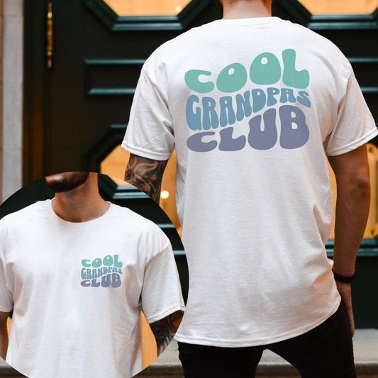 Cool Grandpas Club Shirt, Best Grandpa Ever Shirt, New Grandpa Gift, Pregnancy Reveal Shirt, Father's Day Gift for...