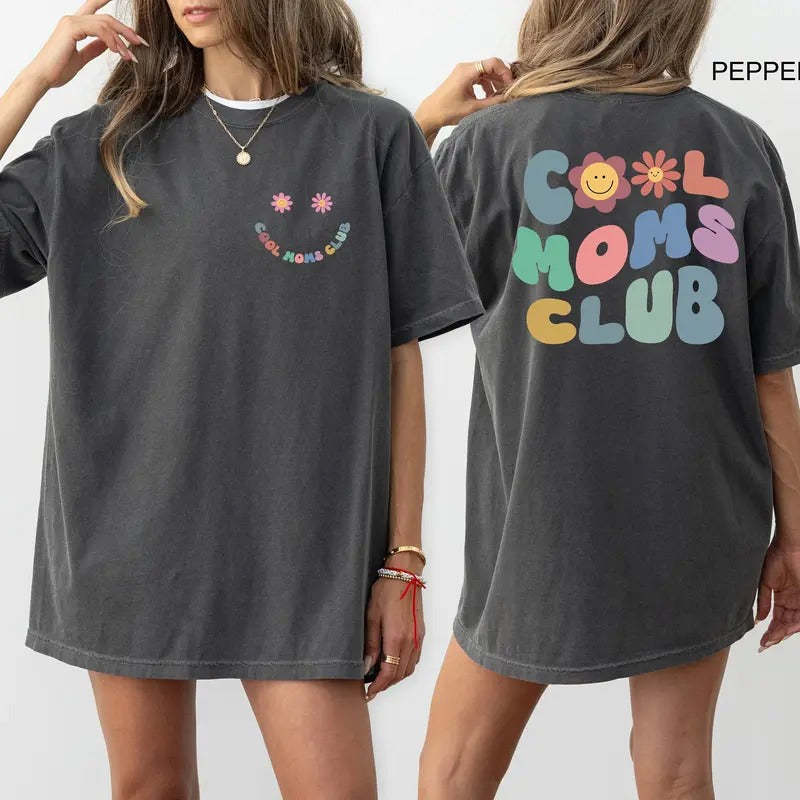 Cool Moms Club Shirt Cool Mom T-shirt Funny Mom Outfit Best Mom Ever Tee Mama Birthday Clothing Gift Mothers Day Gifts...
