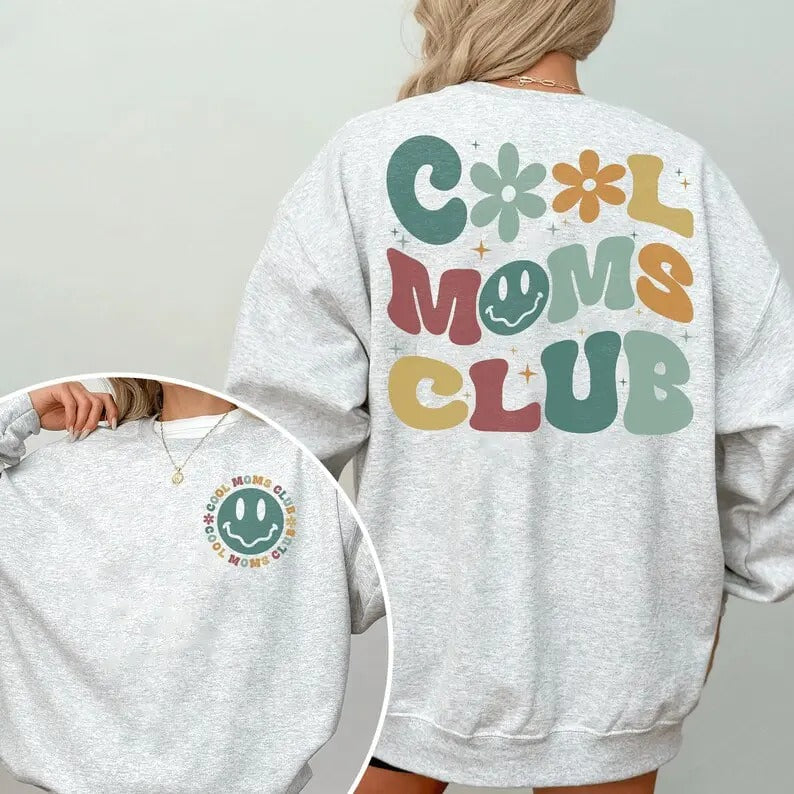 Cool Moms Club Sweatshirt, Mother's Day Gift, Cool Mom Sweatshirt, Mama Shirt, Cool Mom Hoodie, Retro Mom Sweatshirts,...