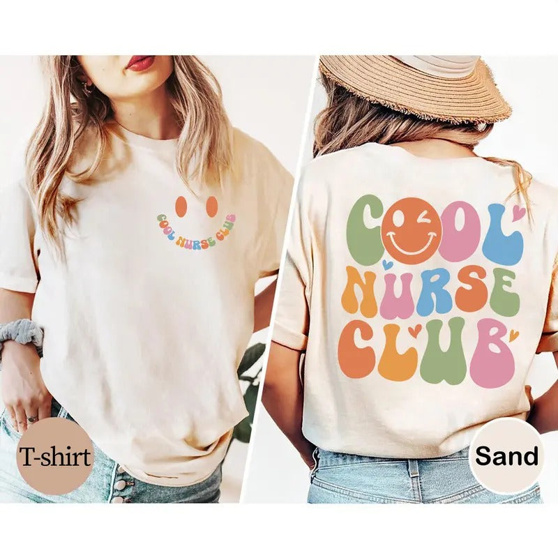 Cool Nurse Club T-shirt, Cool Nurse Shirt, Gift for Nurse, Registered Nurse, RN Tee, Nurse Graduation, Nurse Week Casual...