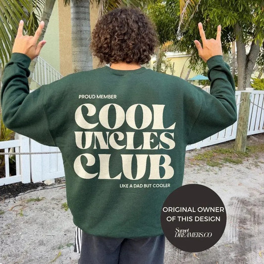 Cool Uncles Club New Uncle Gift  Announcement  Shower Gift Pregnancy Reveal Funny New Uncle Uncle to be Gift for New...