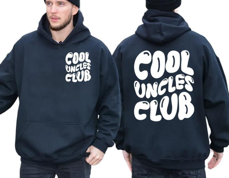Cool Uncles Club Shirt, Funny Uncle Sweatshirt, Uncle Gifts For Fathers Day, Cool Uncle Hoodie, Gifts From Nephew, Unisex...