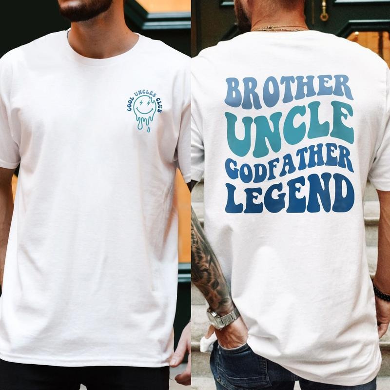 Cool Uncles Club T-Shirt, Brother Uncle Godfather Legend, Uncle T-Shirt, Uncle Shirt, Uncle Gift, Brother Shirt, New...