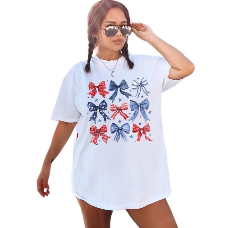Coquette 4th Of July Shirt, American Flag Shirt, Usa Flag Shirt, Retro 4th Of July Shirt, Trendy Summer Shirt, Coquette...