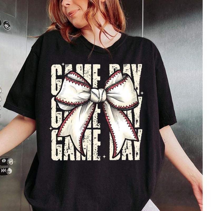 Coquette Baseball, Coquette Bow, Game day Shirt, Baseball Sport, Mom, Girly Hoodie, Sweatshirt | WearSparks.com