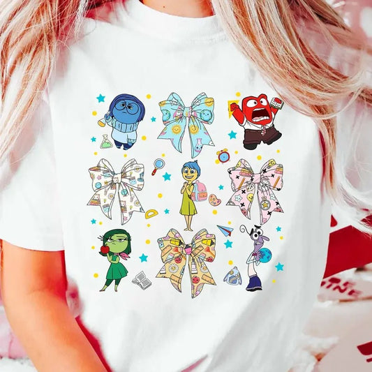 Coquette Bow Inside Out 100 Days Of School Shirt, Happy 100 Days Of School Shirt, 100 Days Celebration Shirt, Teacher 100...