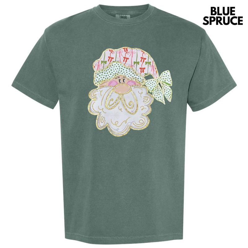 Coquette Bow Santa Comfort Colors T-Shirt 'NLB' Hoodie, Sweatshirt | WearSparks.com