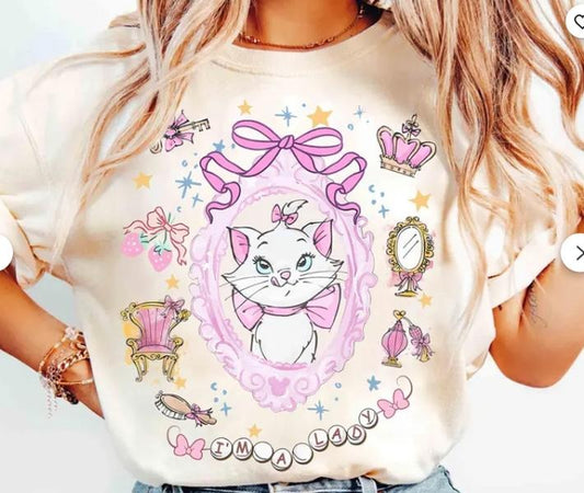 Coquette Bows Watercolor The Aristocats Shirt, Cat Lover, Marie Toulouse Berlioz Shirt, Everybody Wants To Be A Cat...