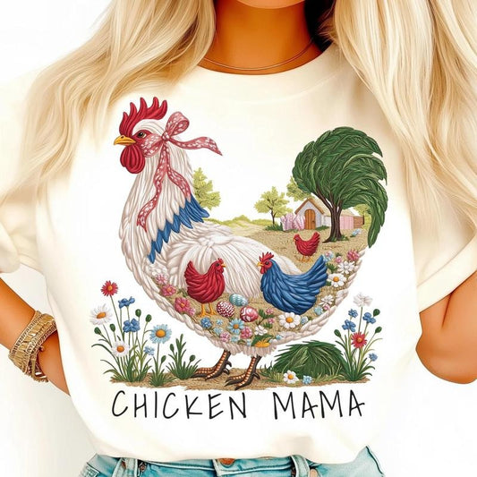 Coquette Farm Life Chicken Mama Shirt, Mama Bow Shirt, Country Mom Tee, Rooster Lover Shirt, Spring Eggs Tshirt Hoodie,...